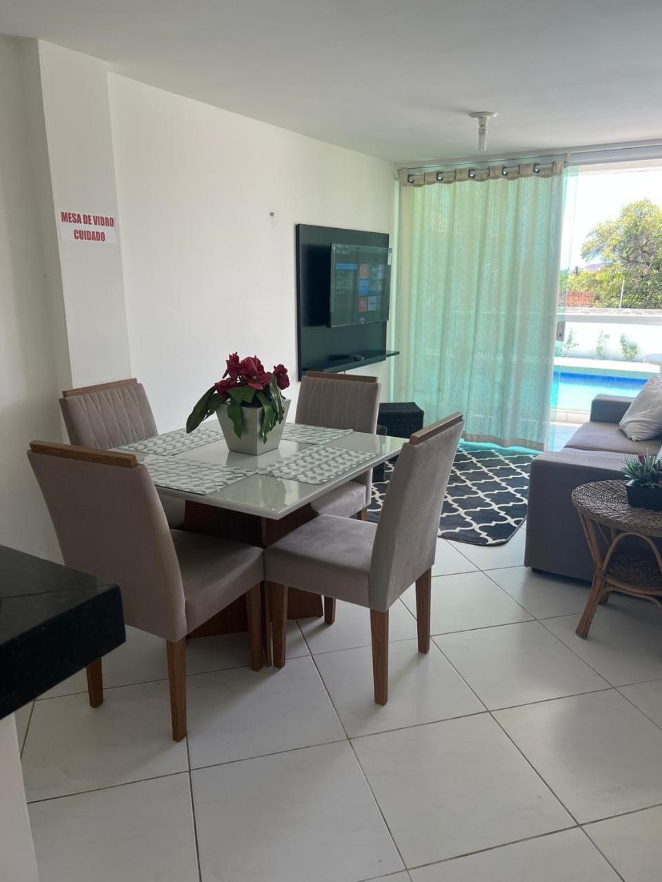 Апартаменты Mar E Sol Residencial 2 Quartos C Ar Condicionado,500 Metros Da Praia De Jacuma Конди Экстерьер фото